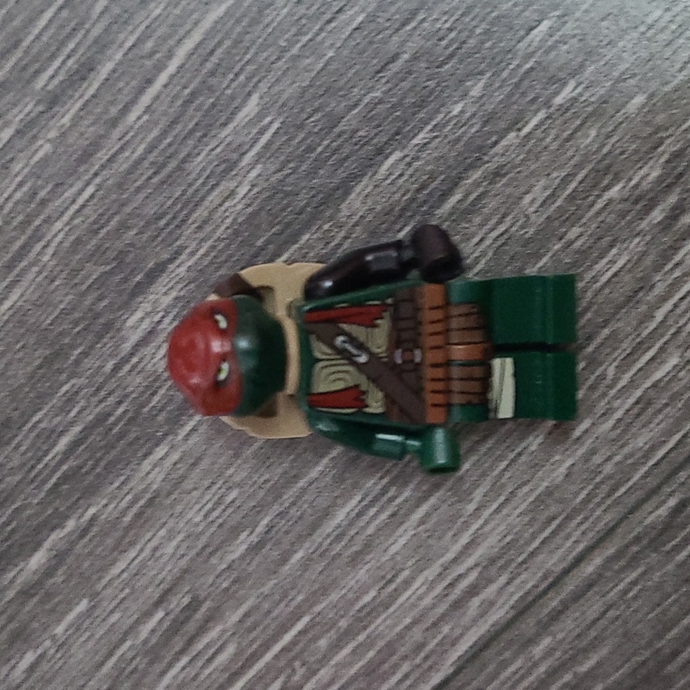 LEGO Minifigure Raphael Gritted Teeth Movie Version  TMNT Ninja Turtles
